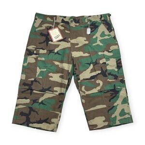Rothco BDU Shorts Men's 2XL‎ Cargo Woodland Camo Ultra Force Y2K Streetwear NWT